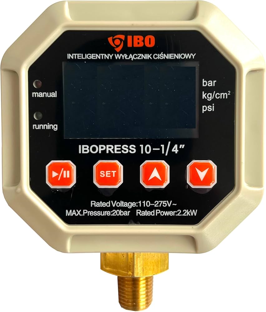 Digitálny tlakový spínač s ochranou IBOPRESS 10 – 1/4″