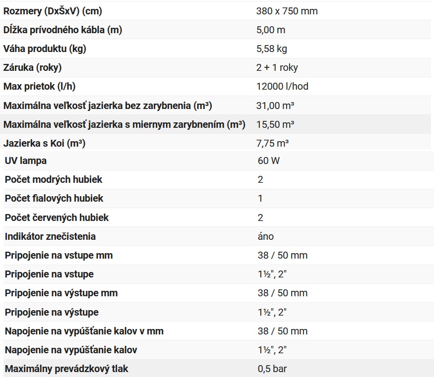 Jazierkový filter Oase FiltoClear 31000