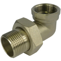 Šróbenie koleno 3/4″ MF, Mosadz