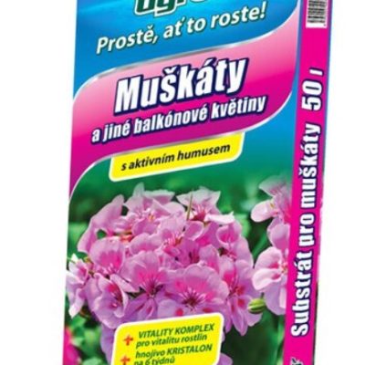 Substrát na muškáty a balkónové kvety AG 50 l